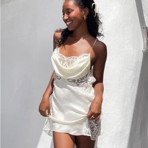 NWOT silky slip dress XS